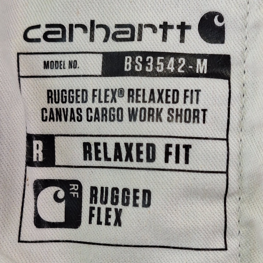 Carhartt Cargo Shorts Mens 36 Navy Rugged Flex Relaxed Fit Canvas Cargo Work - Picture 9 of 11
